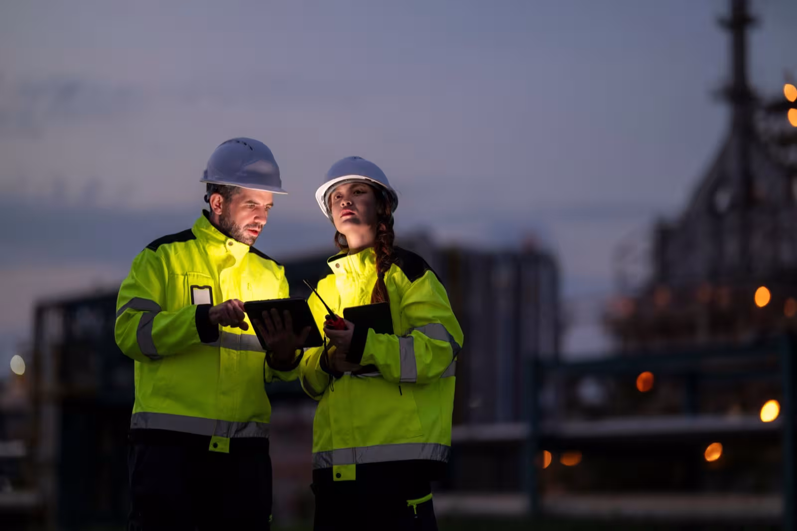 Engineers on site